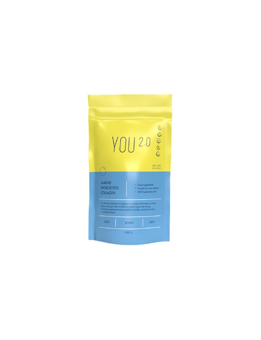 YOU 2.0 hidrolizuotas jūrinis kolagenas, 1 kg