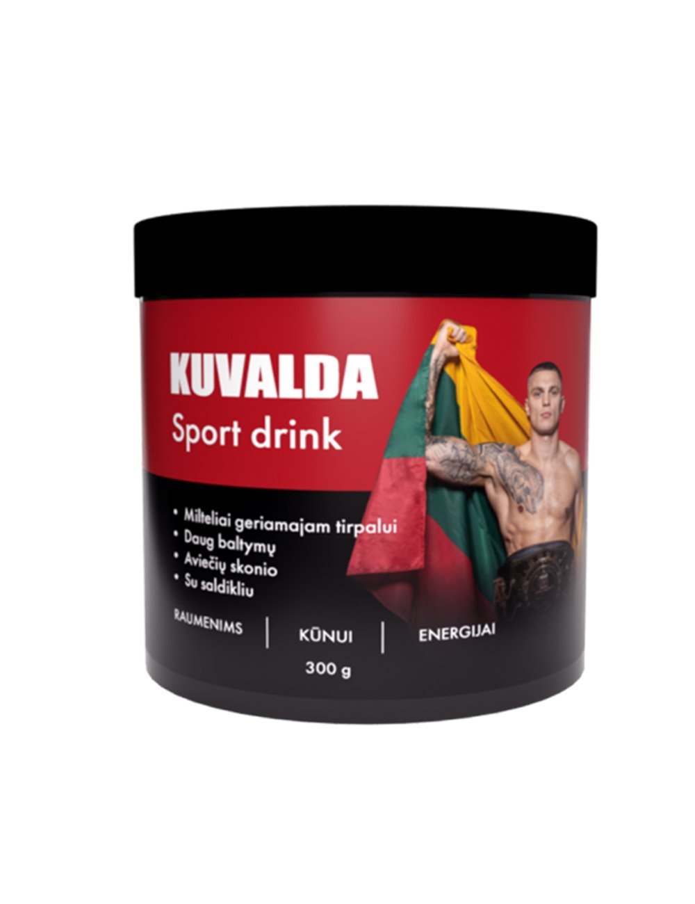 KUVALDA SPORT DRINK, sportinis gėrimas treniruotėms, 300 g